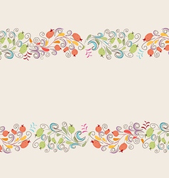Floral doodle frame Royalty Free Vector Image - VectorStock
