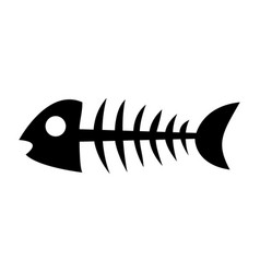 Primitive fish skeleton Royalty Free Vector Image