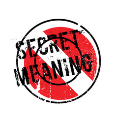 Secret Meaning Rubber Stamp Royalty Free Vector Image Secret Meaning Rubber Stamp Royalty Free Vector Image