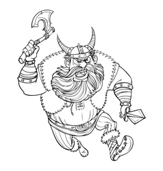 Fantasy style dwarf Royalty Free Vector Image - VectorStock