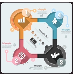 Flat Infographic Design Royalty Free Vector Image