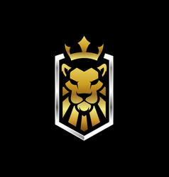 Lion face icon Royalty Free Vector Image - VectorStock