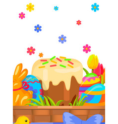 Easter cake Royalty Free Vector Image - VectorStock