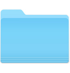 Document 3d icon blue paper object Royalty Free Vector Image
