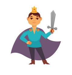 Brave prince Royalty Free Vector Image - VectorStock