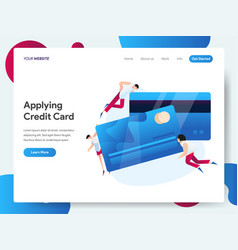 Landing page template money statement or bill Vector Image