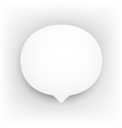 White speech cloud template Royalty Free Vector Image