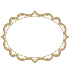 Ornate Oval Border Royalty Free Vector Image - Vectorstock