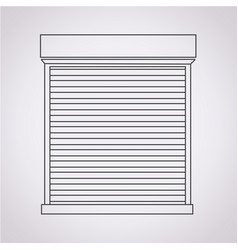 Roll up door icon Royalty Free Vector Image - VectorStock