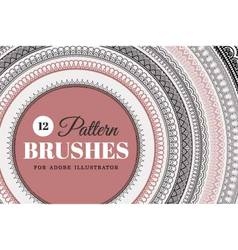 Set 20 hand drawn pattern brushes Royalty Free Vector Image