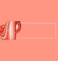 Horizontal banner with 3d rendered flow digital Vector Image