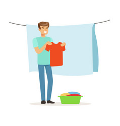 Hanging wet sales clothes to dry