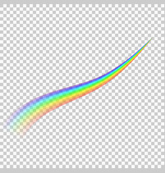 Rainbow isolated on transparent background Vector Image