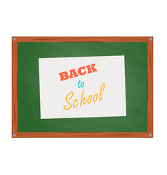 School green board in cartoon style Royalty Free Vector