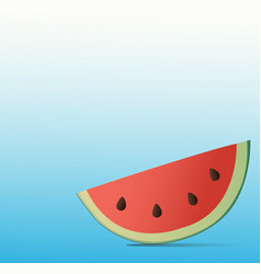 Watermelon Summer Background Royalty Free Vector Image