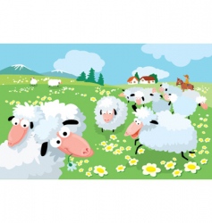 Sheep set Royalty Free Vector Image - VectorStock