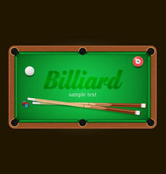 Billiard poster Pool hall - Eight ball Royalty Free Vector