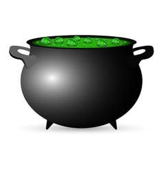 Cauldron witches potion for halloween Royalty Free Vector