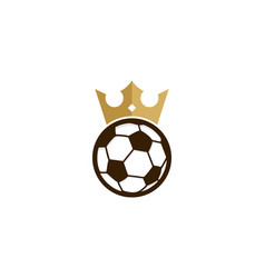 Emblem logo football Royalty Free Vector Image