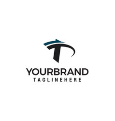 Tt logo monogram with circular shape shield Vector Image