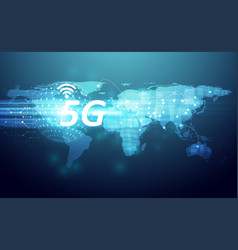 5g wireless internet technology concept Royalty Free Vector