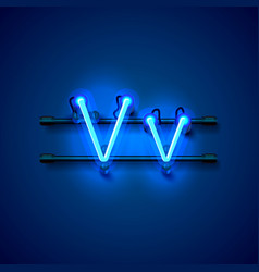 V Neon Alphabet Vector Images Over 210