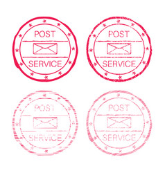 International mail envelope with collection of Vector Image