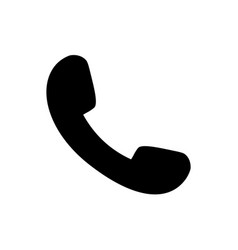 Phone icon in black circle telephone symbol Vector Image