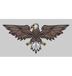 Eagle mascot spread wings Royalty Free Vector Image