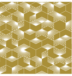 Gold vintage geometric pattern Royalty Free Vector Image