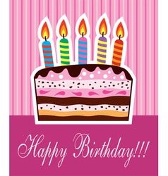 Birthday card for girls Royalty Free Vector Image