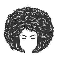 Afro Silhouette Vector Images (over 3,100)