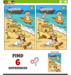 Spot the differences Royalty Free Vector Image