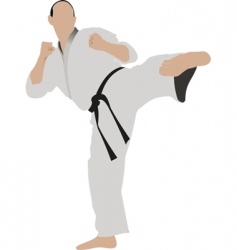 Karate sportsman Royalty Free Vector Image - VectorStock