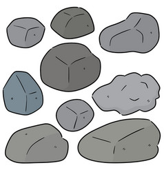 Set of stone Royalty Free Vector Image - VectorStock