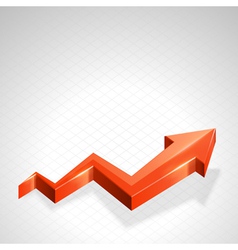 3d growth arrow Royalty Free Vector Image - VectorStock