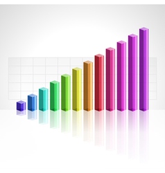 3d growth arrow Royalty Free Vector Image - VectorStock