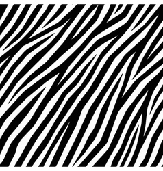 Zebra seamless pattern black hand drawn stripes Vector Image