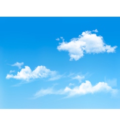 Background with blue sky and clouds backgrounds Vector Image