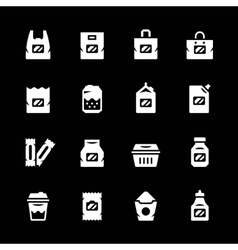 Pack container icon shelf Royalty Free Vector Image