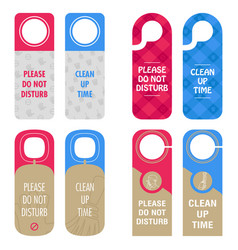 Please do not disturb sign hanging on the white Vector Image