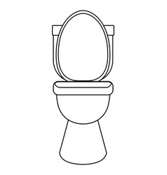 Bathroom toilet cartoon Royalty Free Vector Image