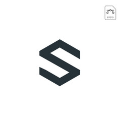 Shield secure safe with initial s logo design Vector Image