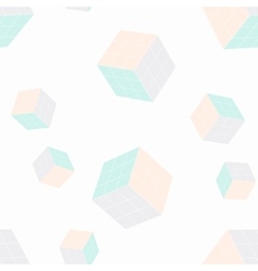 Seamless pattern with cubes Royalty Free Vector Image
