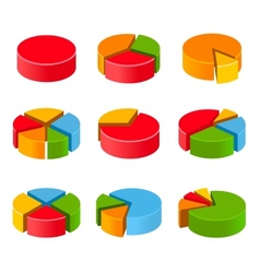 3d pie chart Royalty Free Vector Image - VectorStock
