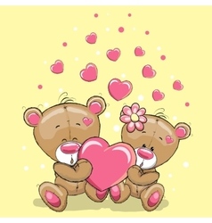 Bear with flowers Royalty Free Vector Image - VectorStock