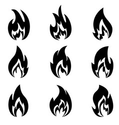 Flames Royalty Free Vector Image - Vectorstock