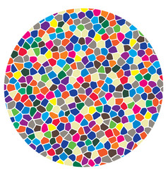 Colorful mosaic round patterns Royalty Free Vector Image