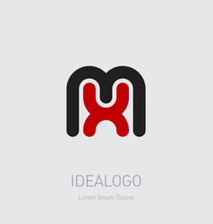 Initial sign abstract logo Royalty Free Vector Image