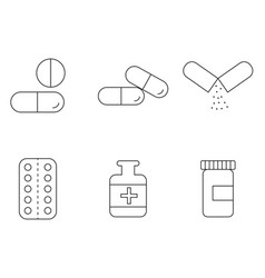 Flat drugs infographics Royalty Free Vector Image